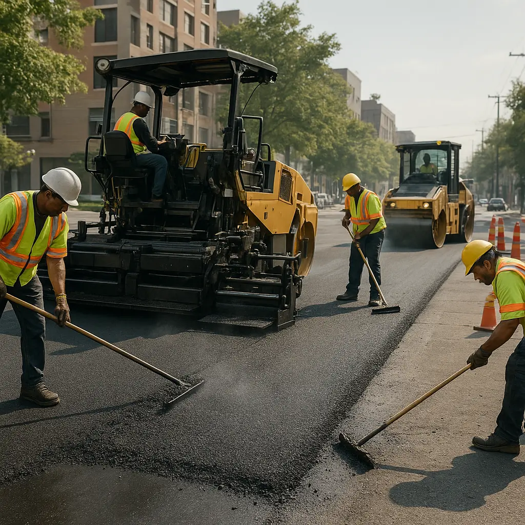 Asphaltbau in Zürich